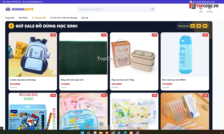 đồ án bán sách,Website bán đồ dùng,bán